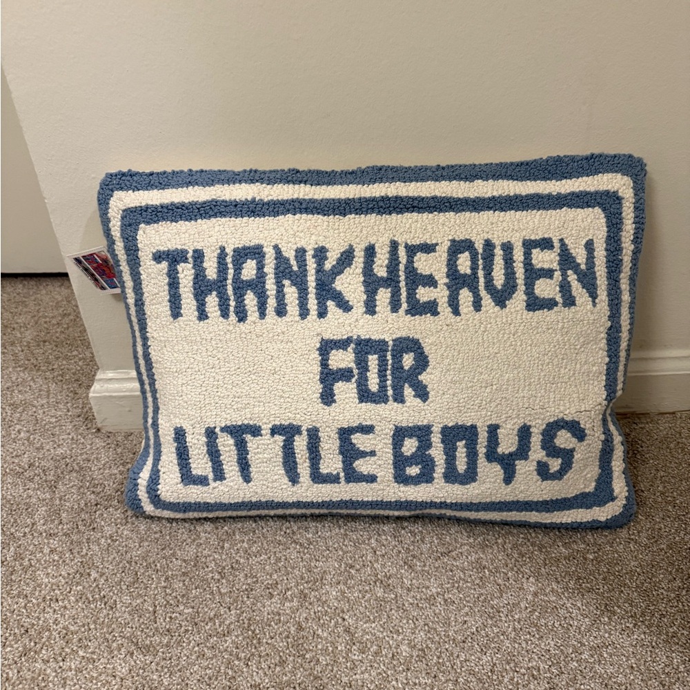 Thank Heaven for Little Boys Decorative Pillow